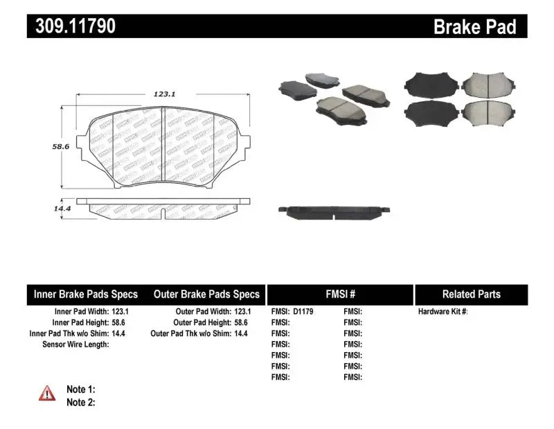 StopTech Performance 06-08 Mazda Miata MX-5 Front Brake Pads - Truck & Automotive