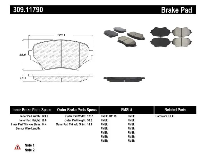 StopTech Performance 06-08 Mazda Miata MX-5 Front Brake Pads - Truck & Automotive