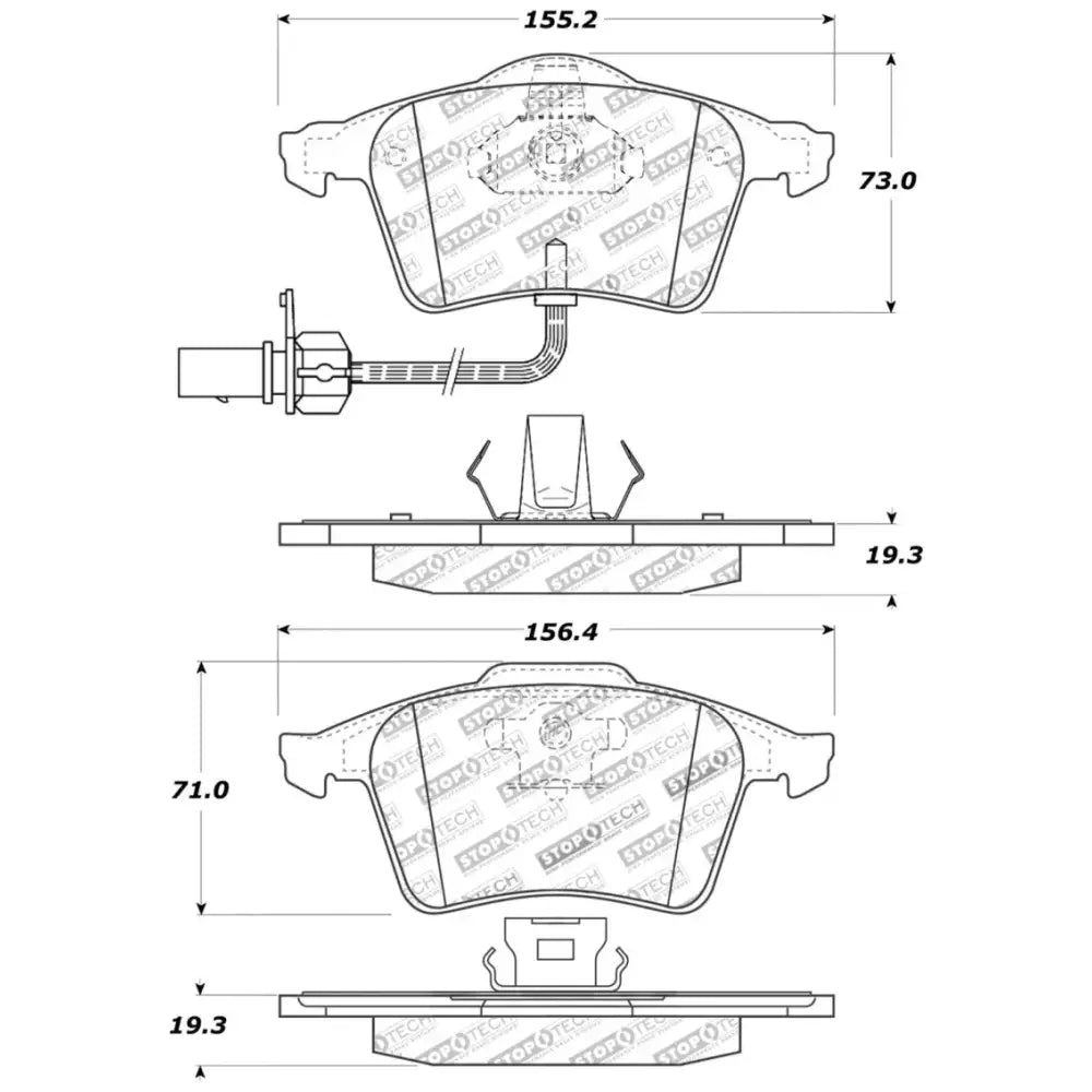 StopTech Performance 07-09 Mazda 3 Front Brake Pads - Truck & Automotive