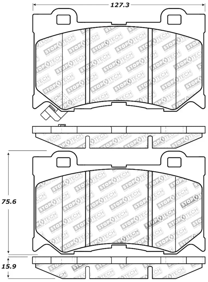 StopTech Performance 09-13 Infiniti FX35/FX37/FX45/FX50/08-13 G37 / 09-12 370Z Front Brake Pads 