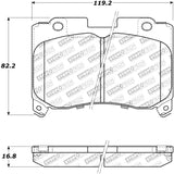 StopTech Performance 5/93-98 Toyota Supra Turbo Front Brake Pads 