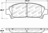 StopTech Performance 92-95 Toyota MR2 Turbo Front Brake Pads 