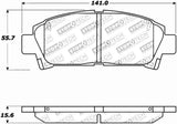 StopTech Performance 92-95 Toyota MR2 Turbo Front Brake Pads 