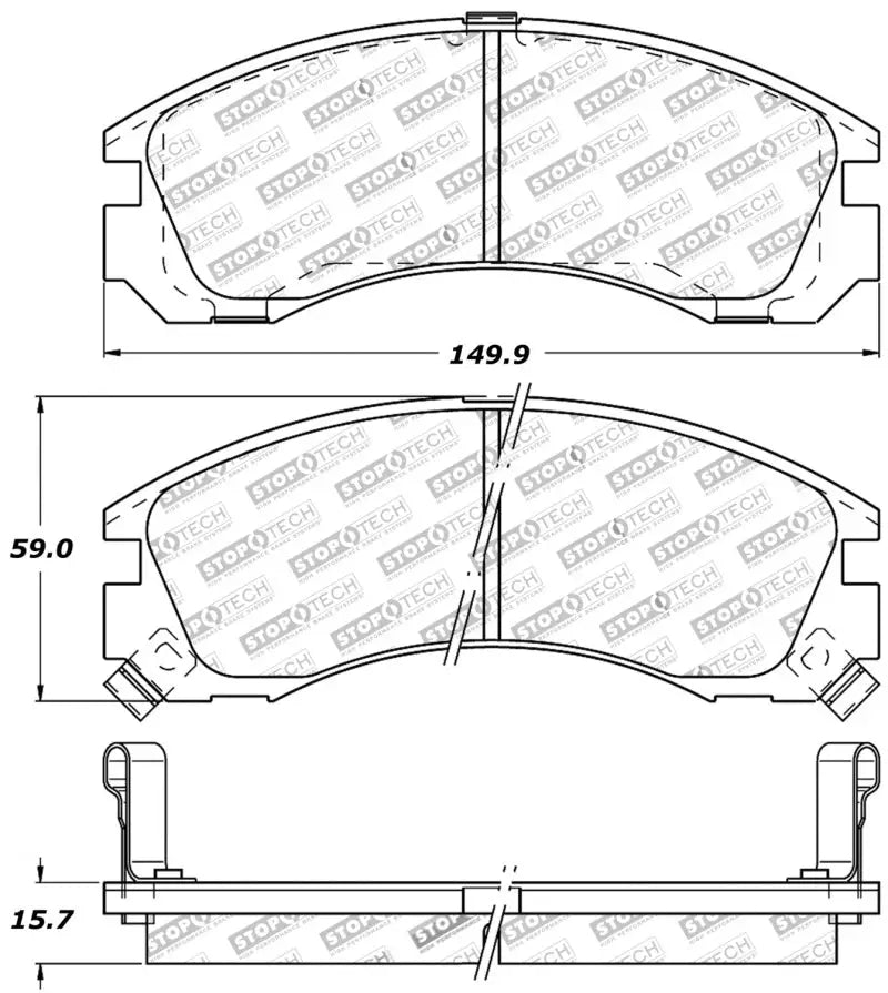 StopTech Performance 93-99 Eagle Talon 4WD / 92-04 Mitsubishi Diamante / 6/92-99 Mitsubishi Eclipse 