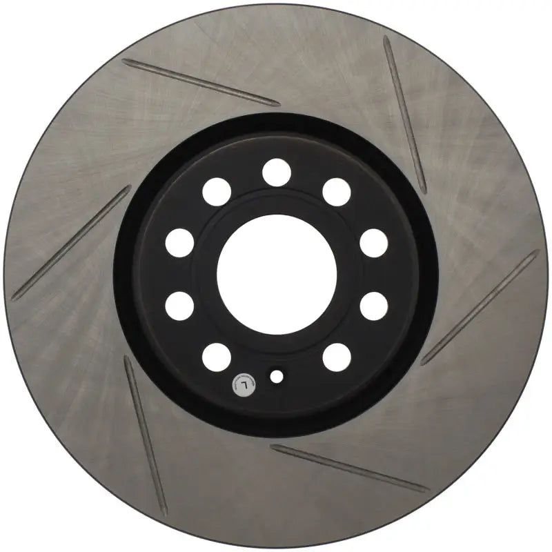 Stoptech StopTech Power Slot 06-10 Audi A3 / 08-10 TT / 06-09 VW GTI Mlk V/Passat Left Front Slotted Rotor