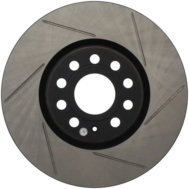 Stoptech StopTech Power Slot 06-10 Audi A3 / 08-10 TT / 06-09 VW GTI Mlk V/Passat Left Front Slotted Rotor