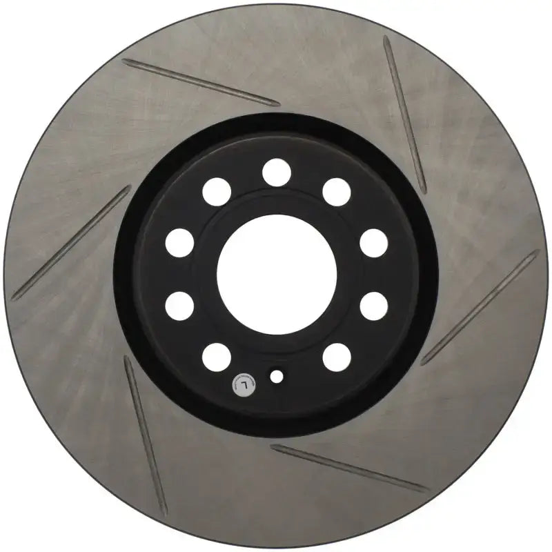 Stoptech StopTech Power Slot 06-10 Audi A3 / 08-10 TT / 06-09 VW GTI Mlk V/Passat Left Front Slotted Rotor