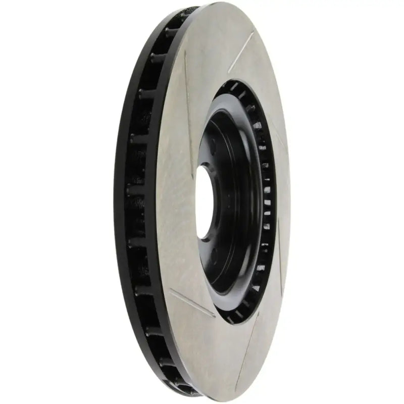Stoptech StopTech Power Slot 07-10 Ford Mustang Shelby Front Left Slotted Rotor