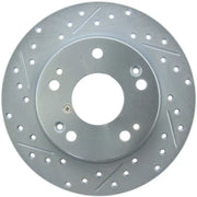 StopTech Select Sport drilled and slotted front left brake rotor
