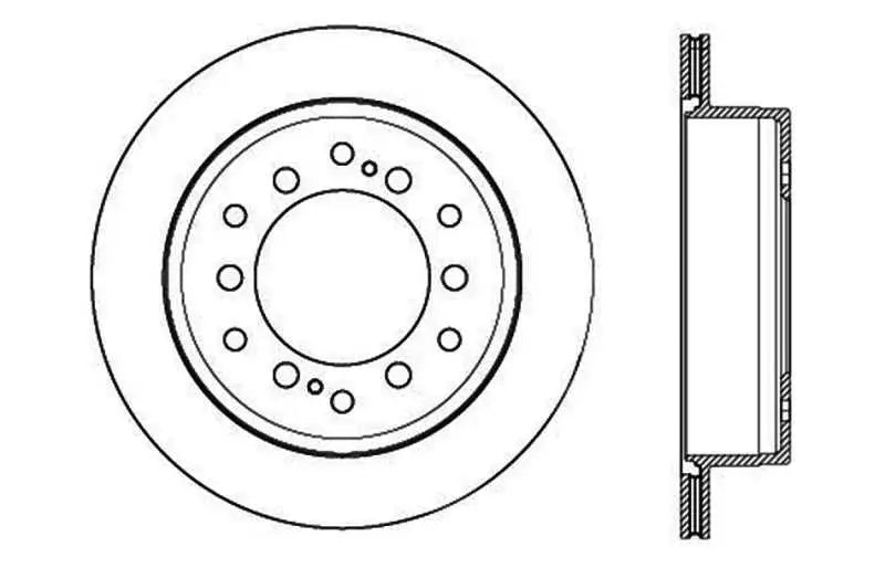 StopTech Slotted & Drilled Sport Brake Rotor 