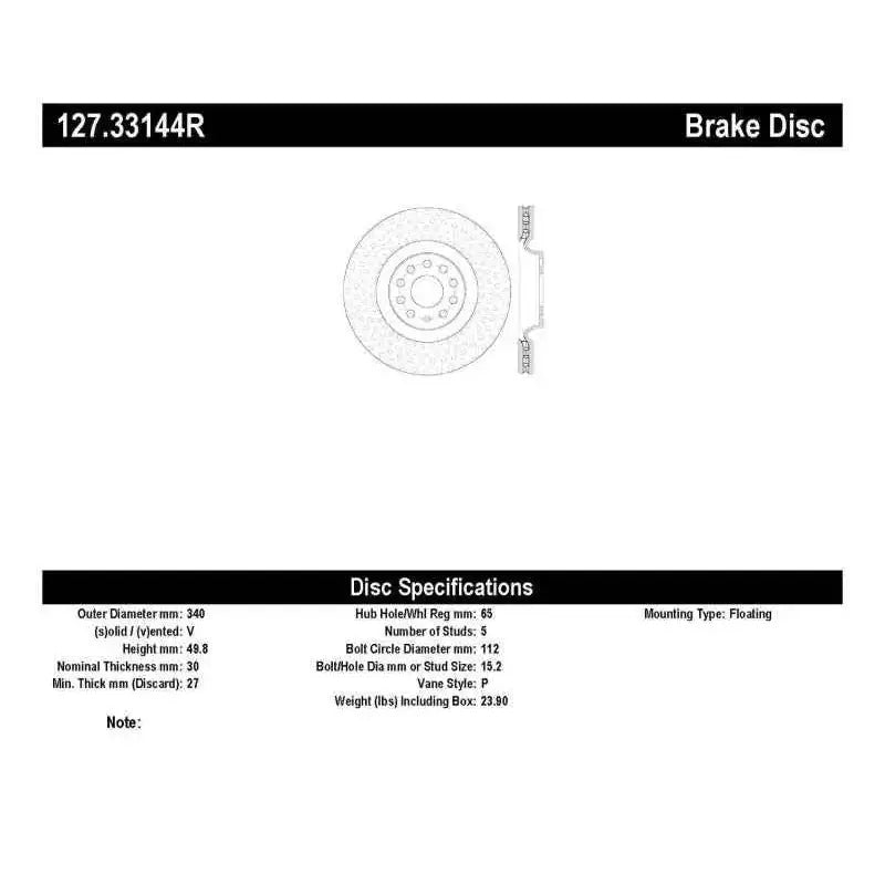 Stoptech 127.33144R