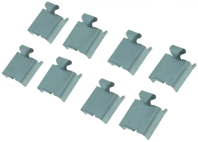 Eight light blue metal clips for StopTech Sport Brake Pads Rear hardware