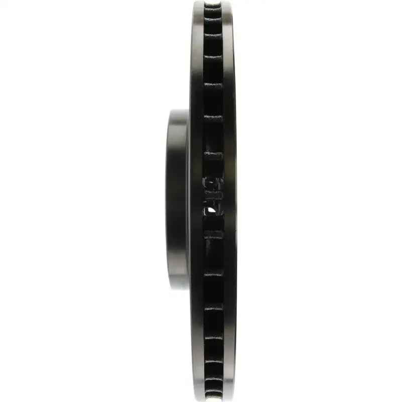 Black vented brake rotor from StopTech Sport Drilled & Slotted Rotor front left