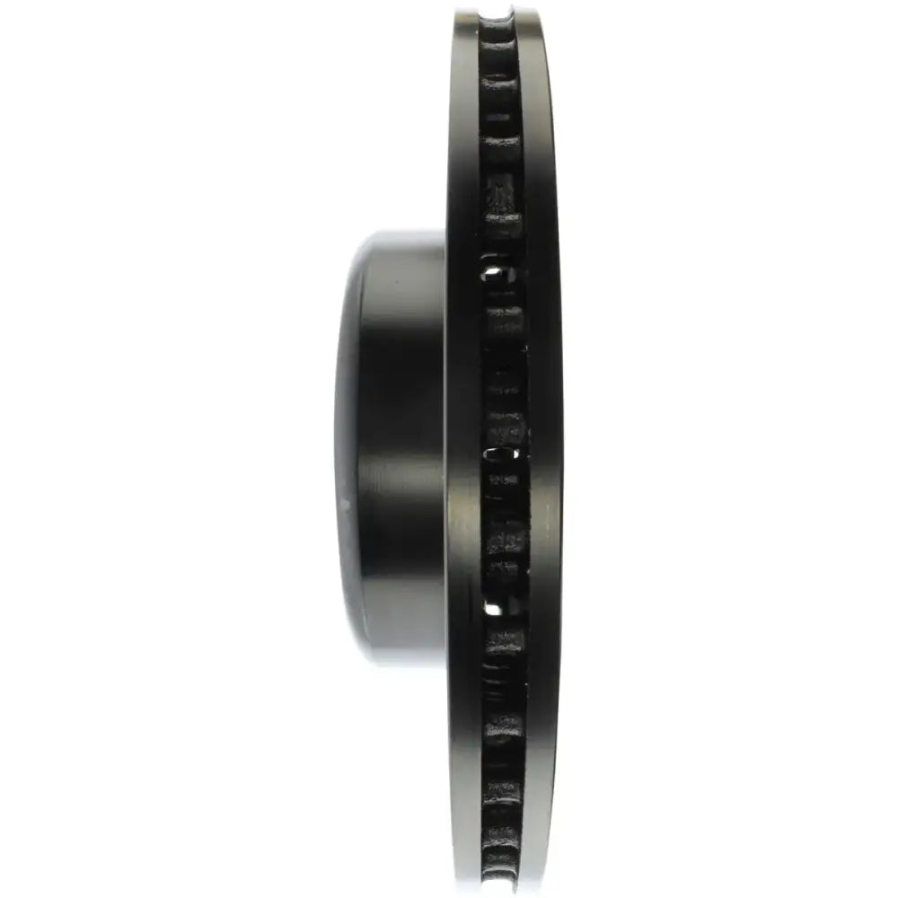 StopTech Sport Drilled rear right black metallic rotor with slotted ventilation