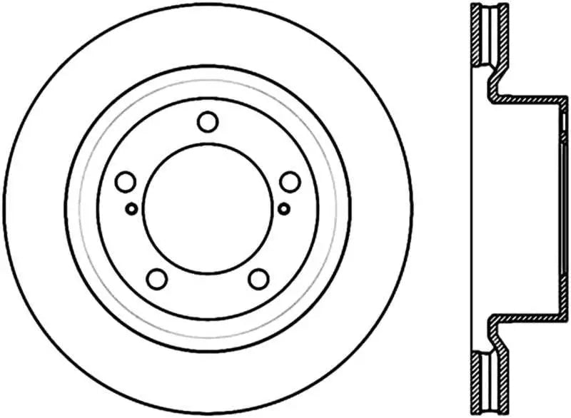 Stoptech StopTech Sport Slot 08-12 Toyota Sequoia / 07-12 Tundra Slotted Right Front CRYO Rotor