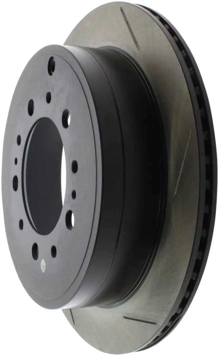 StopTech Sport Slot 08-13 Lexus LX450/470/570 / 07-12 Toyota Tundra Slotted Left Rear CRYO Rotor 
