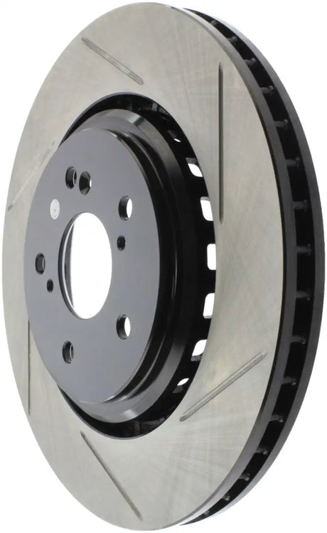 StopTech Sport Slotted Rotor front left with slotted and vented design for better braking