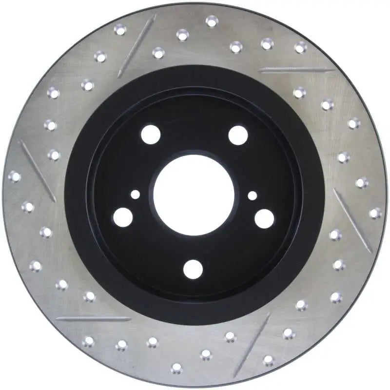 StopTech SportStop 10-13 Scion tC Slotted & Drilled Left Rear Rotor 