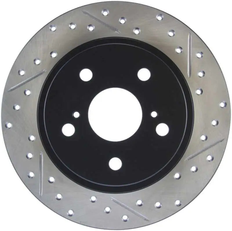 StopTech SportStop 10-13 Scion tC Slotted & Drilled Left Rear Rotor 