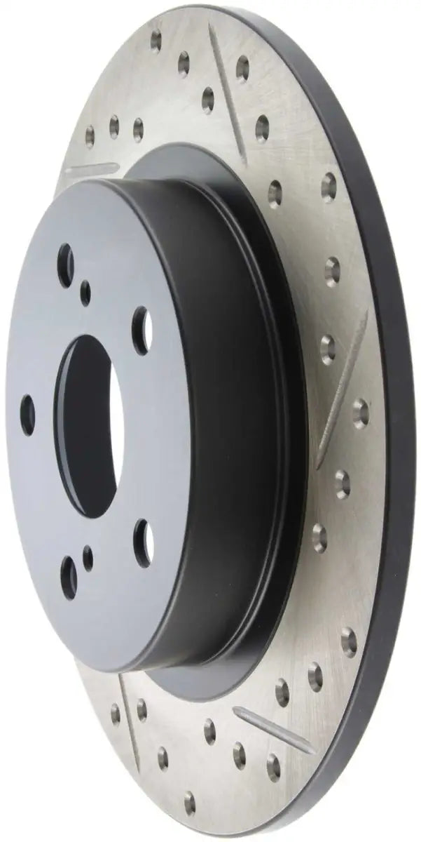StopTech SportStop 10-13 Scion tC Slotted & Drilled Left Rear Rotor 