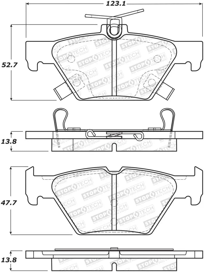 StopTech Street Brake Pads - Front - Truck & Automotive