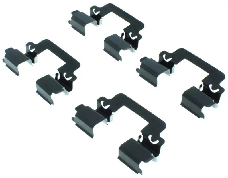 Four black brake pad clips for StopTech Street Brake Pads rear, perfect street brake pads upgrade