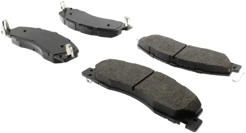 Set of four black StopTech Street Brake Pads for rear brake system