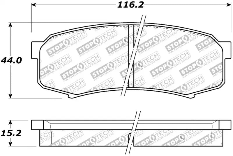StopTech Street Brake Pads - Rear - Truck & Automotive