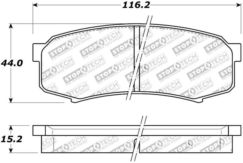 StopTech Street Brake Pads - Rear - Truck & Automotive