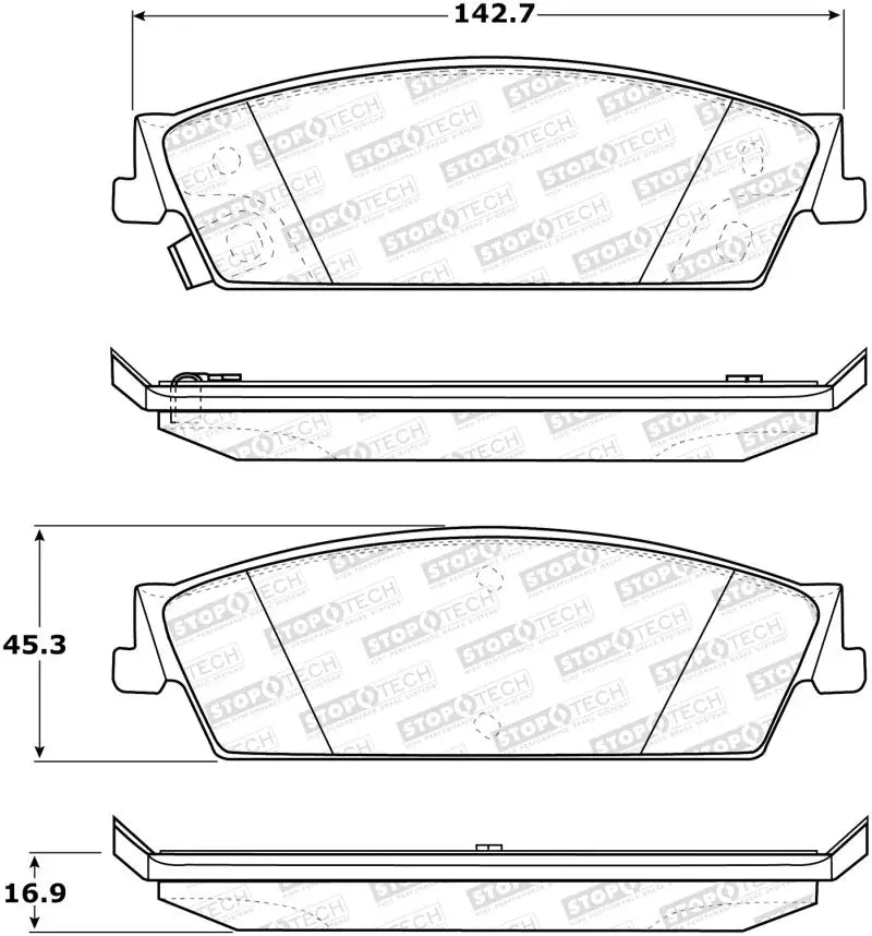 StopTech Street Brake Pads - Truck & Automotive