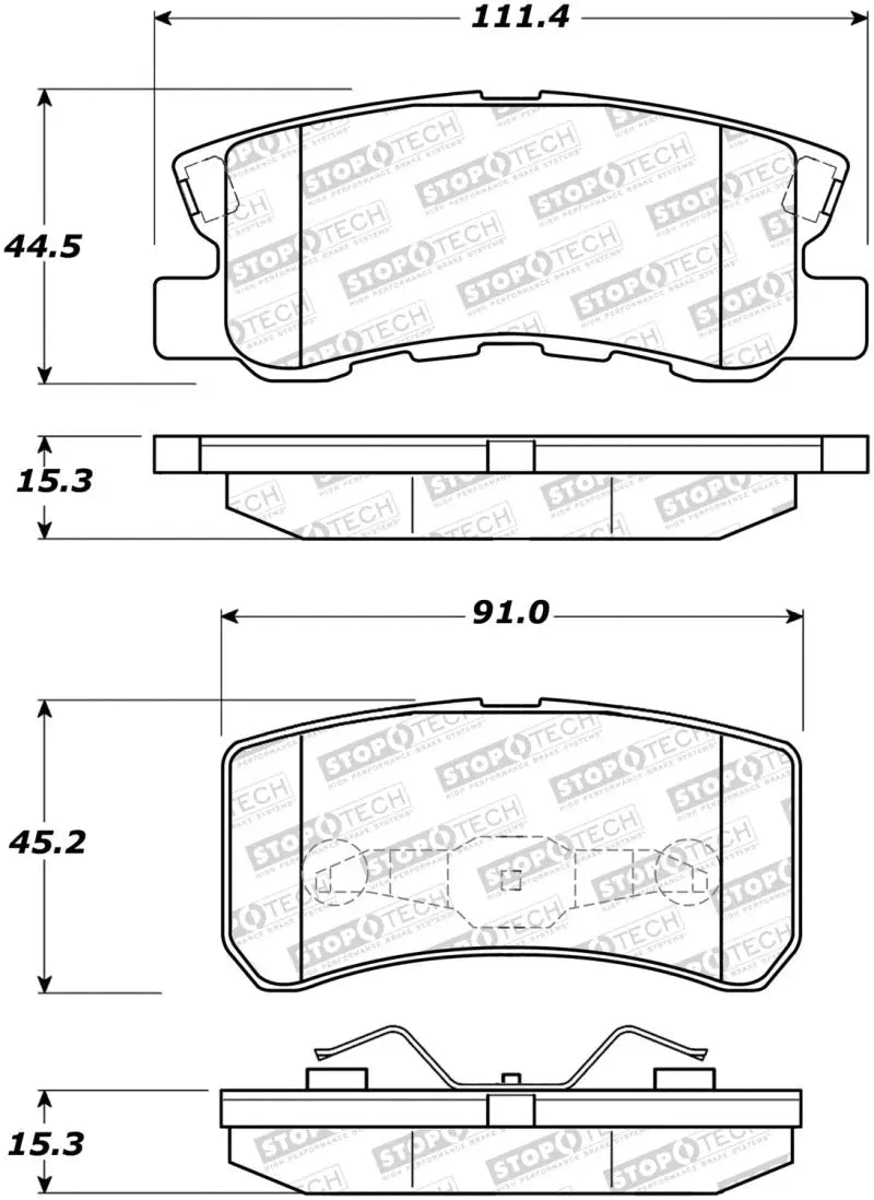 StopTech Street Brake Pads - Truck & Automotive