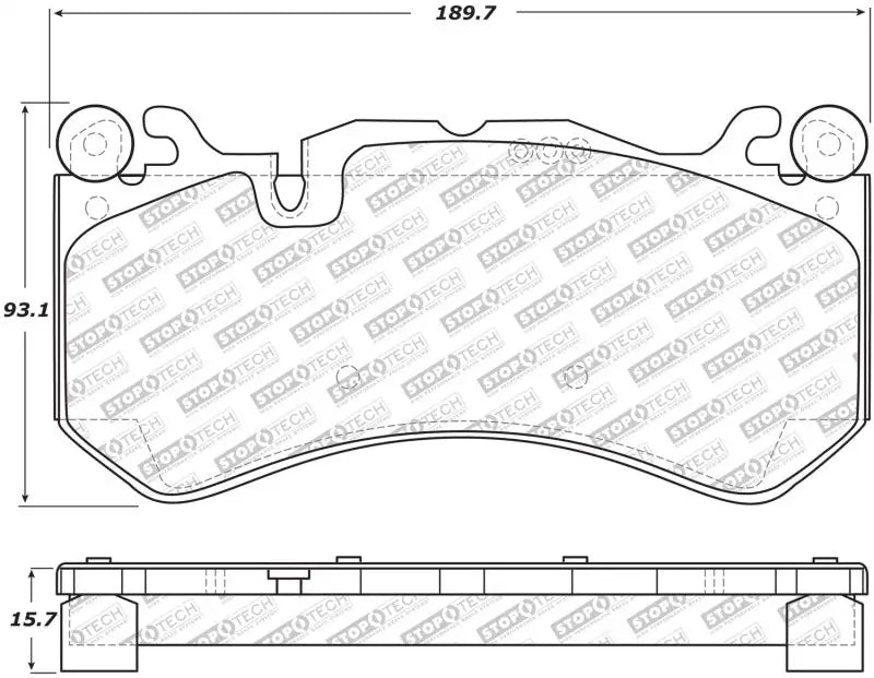 Stoptech StopTech Street Select 14-18 Audi RS7 Front Brake Pads