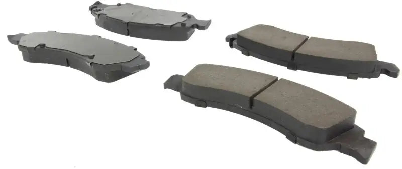StopTech Street Select front/rear brake pads in dark gray textured material