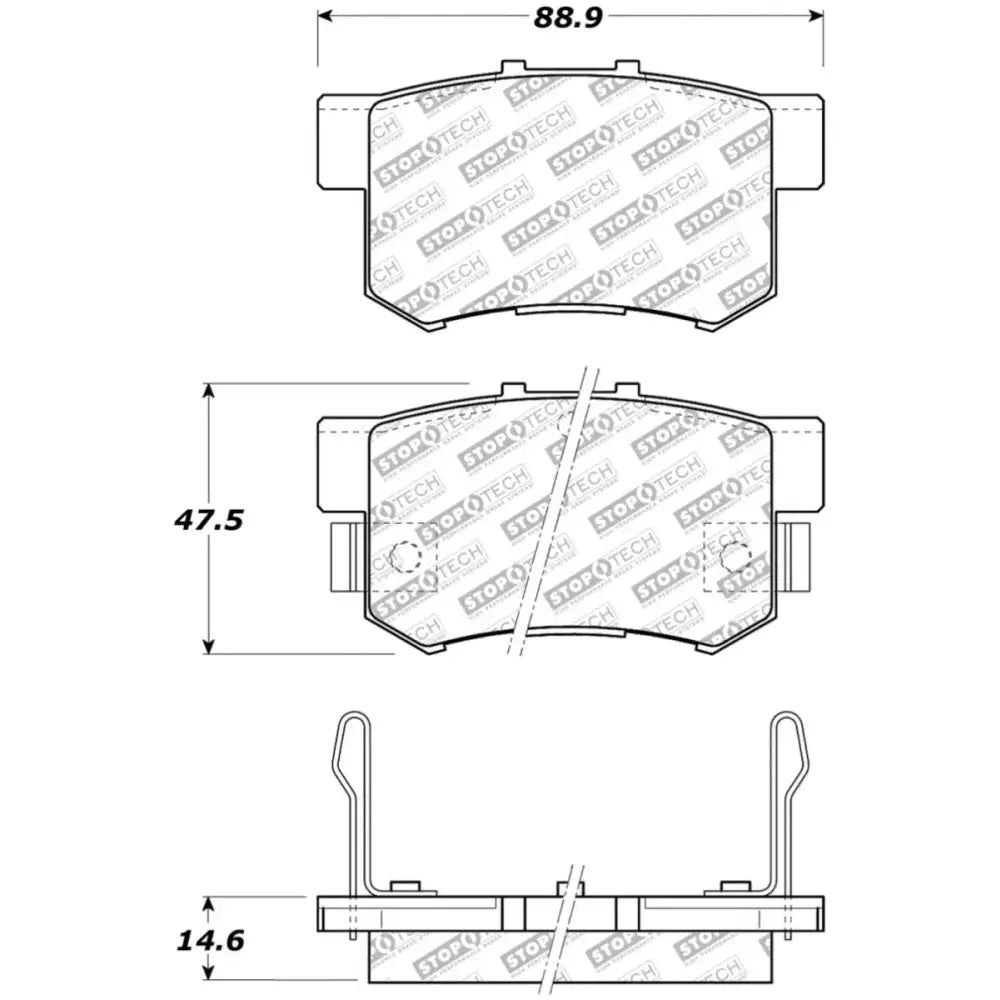 StopTech Street Select Brake Pads - Front/Rear - Truck & Automotive