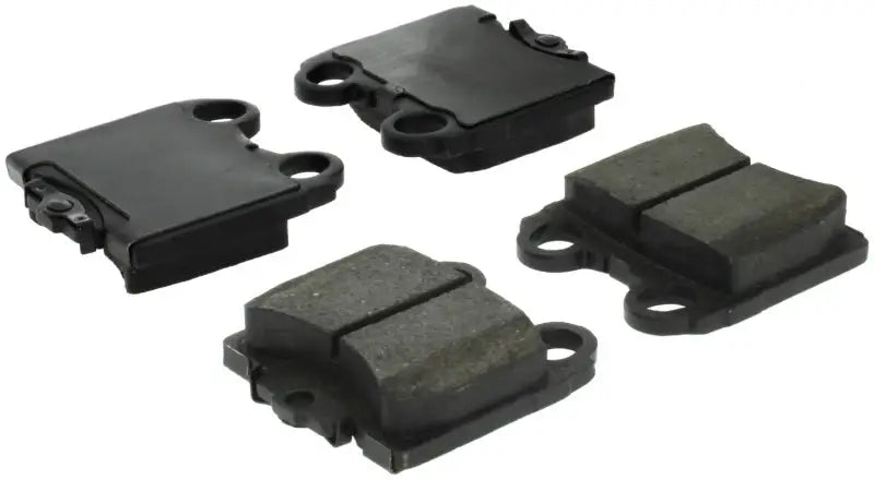 Four black StopTech Street Select brake pads for front or rear brakes