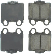 Four StopTech Street Select brake pads for front and rear braking performance