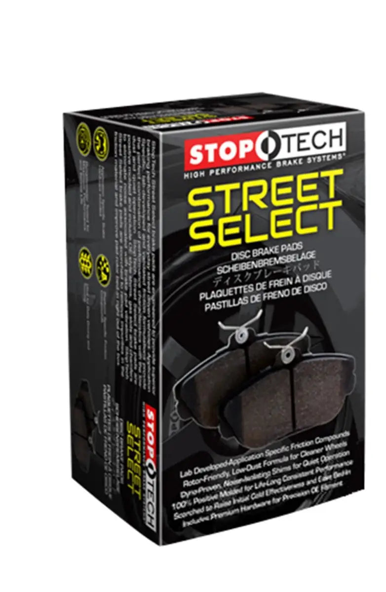 StopTech Street Select Brake Pads front or rear for smooth braking performance