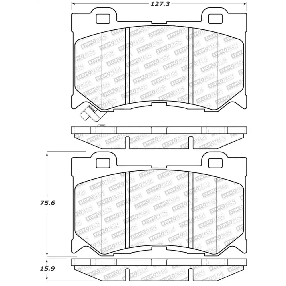 StopTech Street Select Brake Pads - Front - Truck & Automotive