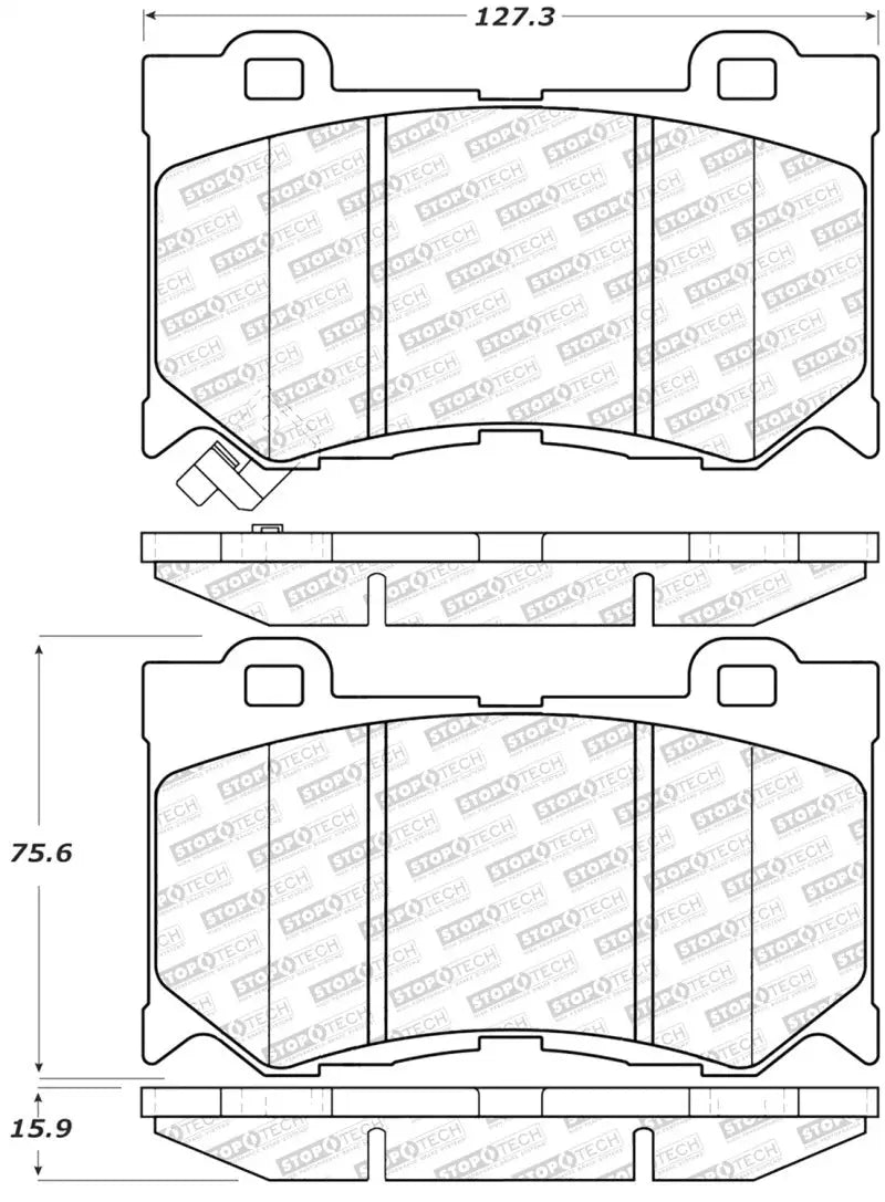 StopTech Street Select Brake Pads - Front - Truck & Automotive