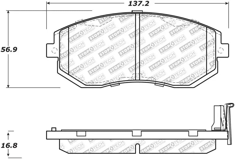 StopTech Street Select Brake Pads - Front - Truck & Automotive