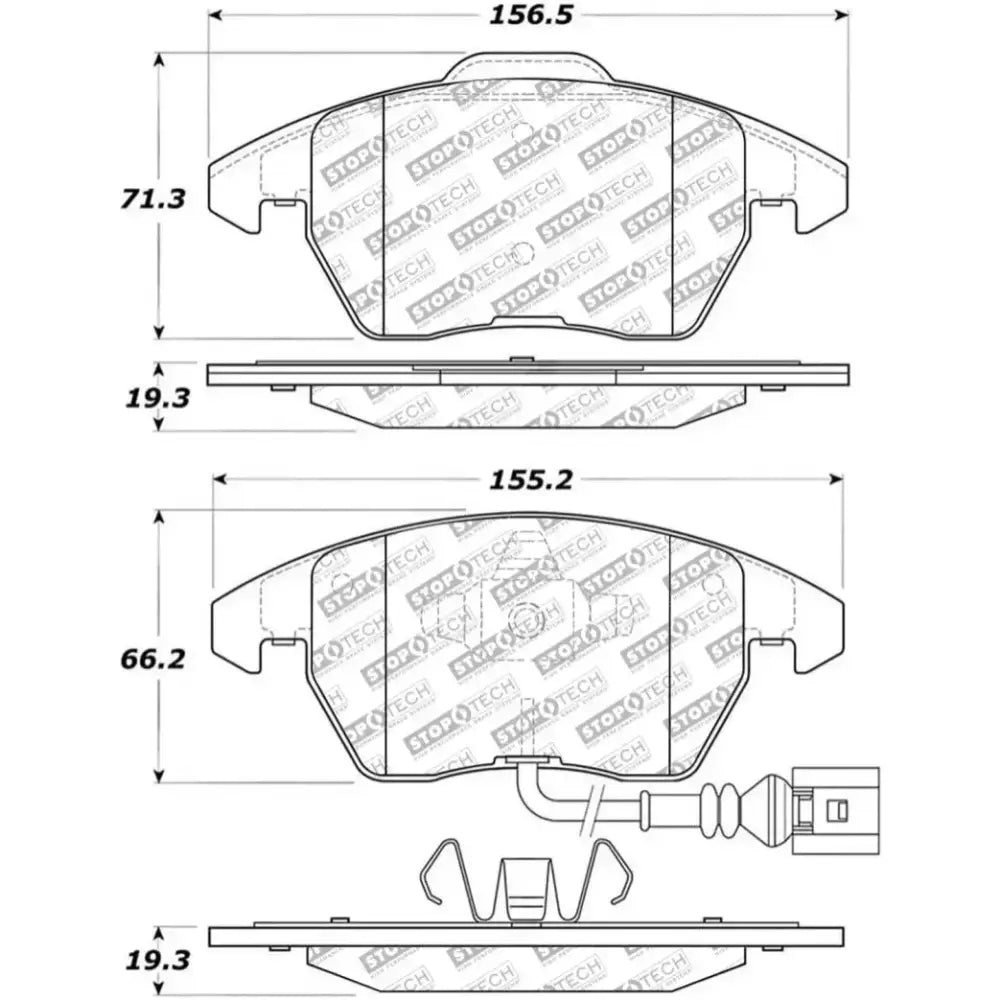 StopTech Street Select Brake Pads - Front - Truck & Automotive