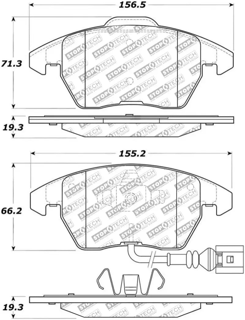 StopTech Street Select Brake Pads - Front - Truck & Automotive