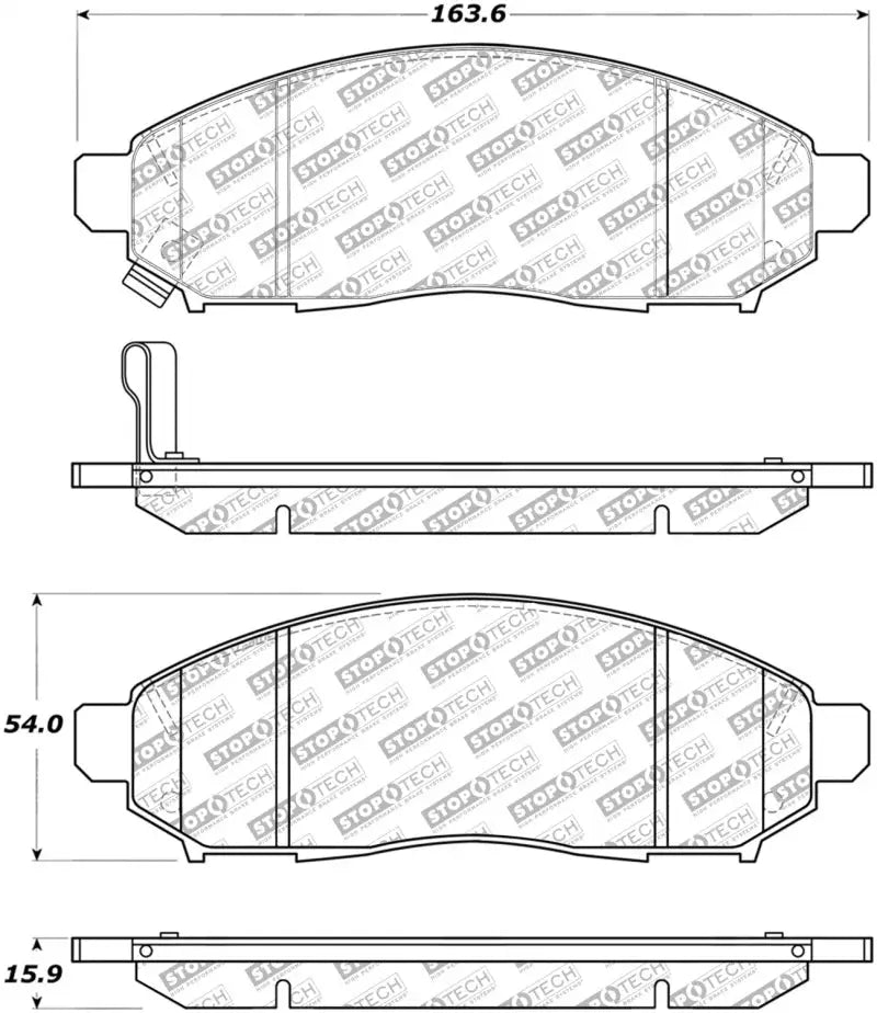 StopTech Street Select Brake Pads - Front - Truck & Automotive