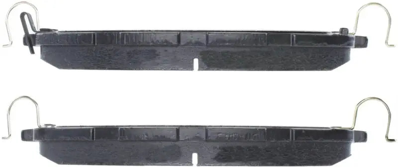 Black StopTech Street Select brake pads with metal clips for front brake upgrade