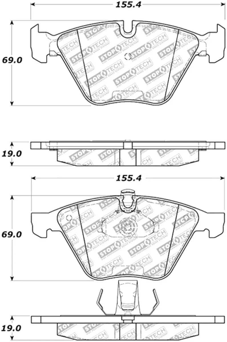StopTech Street Select Brake Pads - Front - Truck & Automotive
