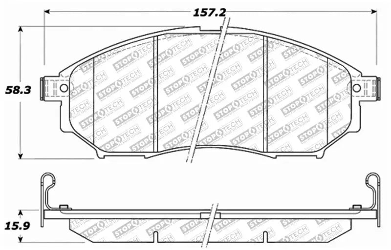 StopTech Street Select Brake Pads - Rear - Truck & Automotive
