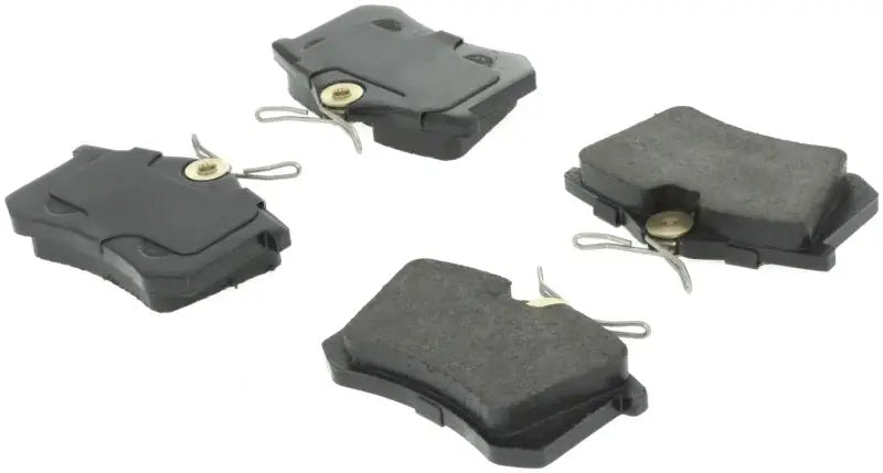 Four StopTech Street Select Brake Pads for rear brakes, high-quality street select brake upgrade