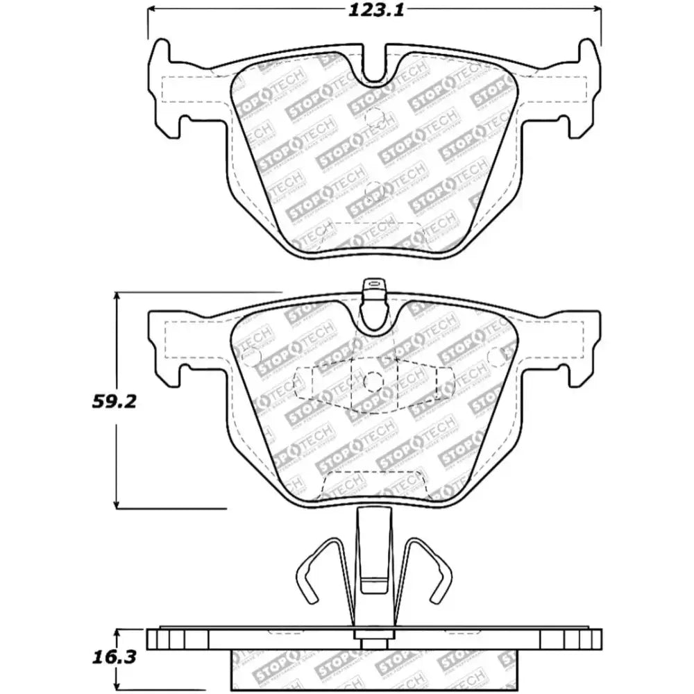 StopTech Street Select Brake Pads - Rear - Truck & Automotive