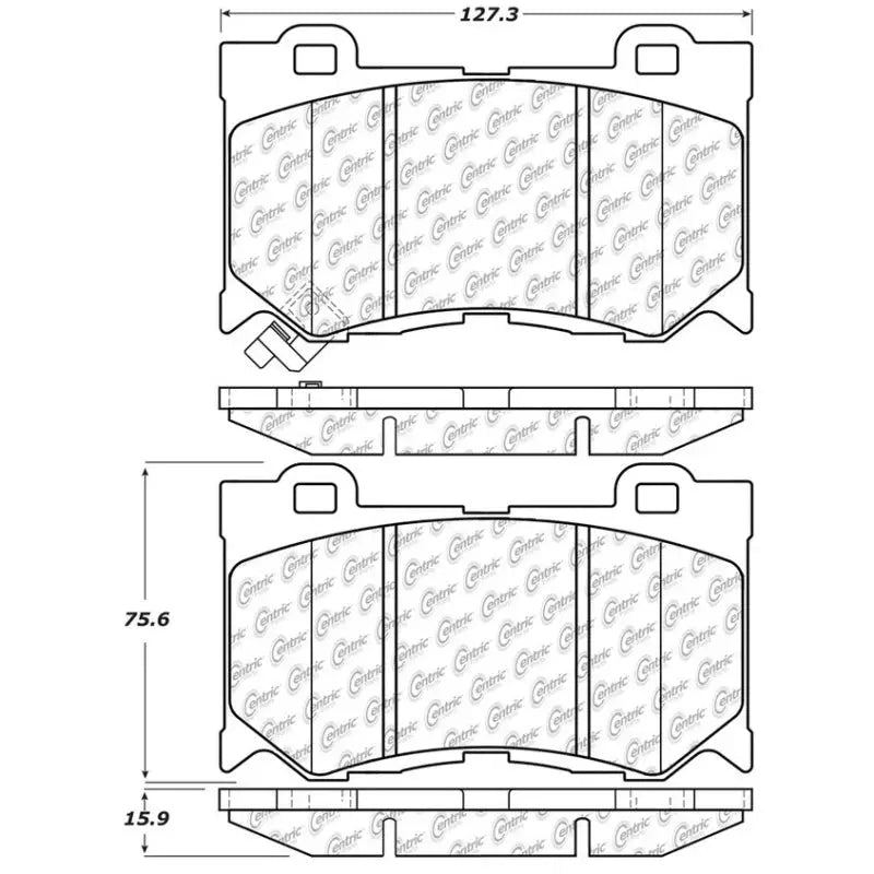 StopTech Street Touring 09-13 Infiniti FX35/FX37/FX45/FX50/08-13 G37 Front Brake Pads - Truck & Automotive