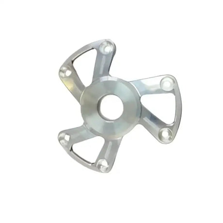 Silver five-spoke metal clutch cover for Polaris P22 clutch upgrade